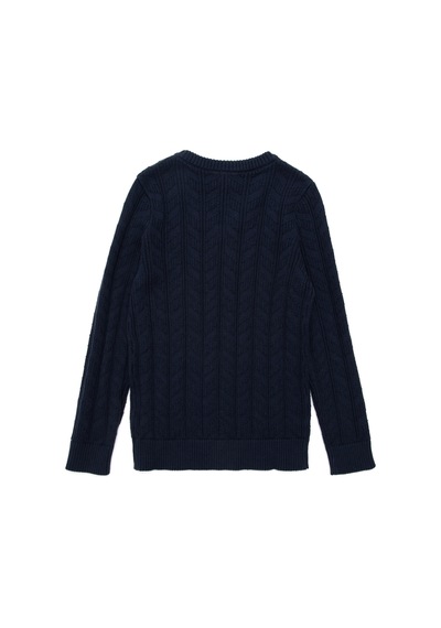 U.S. Polo Assn. Erkek Çocuk Lacivert Basic V Yaka Kazak 50293535-VR033