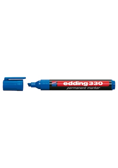 Markör 10 Adet Permanent Kesik Uçlu 1-5 Mm Mavi 330