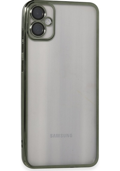 Galaxy A05 Kılıf Razer Lensli Silikon - Yeşil