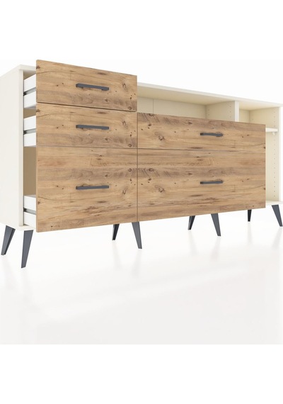 Arges Konsol 2 Raflı 5 Çekmeceli 176x30x83 Aytaşı-aytaşı/çam Aytaşı/çam Arges Konsol 2 Raflı 5 Çekmeceli 176x30x83 Aytaşı-aytaşı/çam Aytaşı/çam