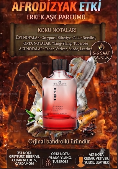 Tokyo Edp 100 Ml Premium Erkek Parfümü Peşinden Koşturan Özel Seri Odunsu