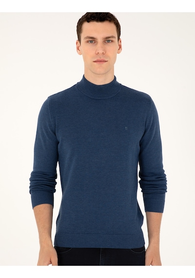 Pierre Cardin Erkek İndigo Melanj Kazak /triko 50296548-vr155 İndigo Melanj