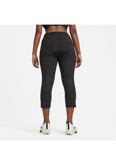 Nike W Nk Df Fast Crop Kadın Tayt SiYAH