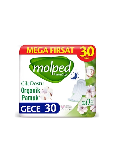 Molped Pure Soft Mega Fırsat Gece Ultra 30'lu