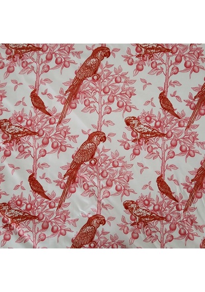 Hedea Kuşların Dansı Saten Fular 70x70 Cm Çok Renkli