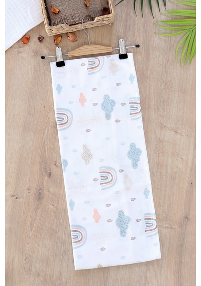 Kız Erkek Bebek Unisex Pazen Kundak Battaniye Stl6596 Beyaz - Fuşya
