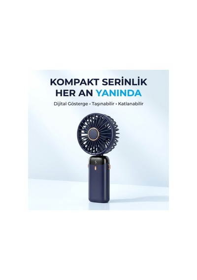 Kademeli Kokulu El Fanı Lacivert