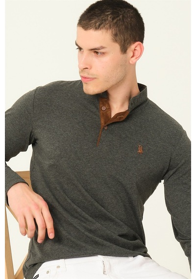 V4009 Dewberry Erkek Sweatshırt-antrasit Antrasit