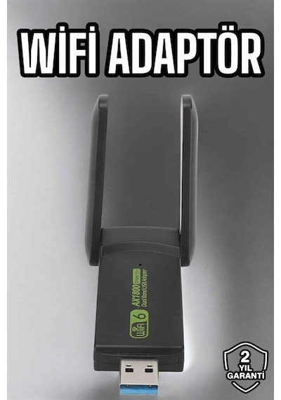 Cosmotex Wifi Adaptör Çift Bantlı Kablosuz Wifi Adaptörü