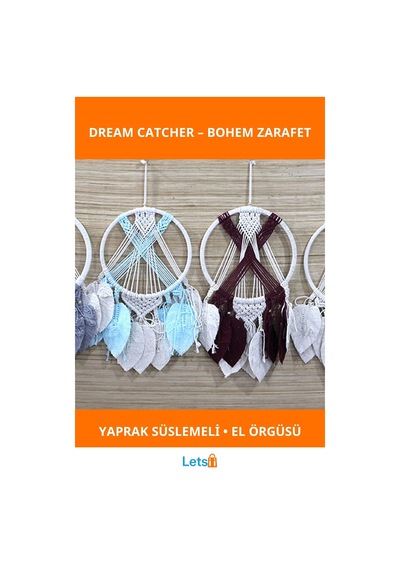 El Yapımı Bohem Rüya Kapanı Dreamcatcher 27 1 Adet
