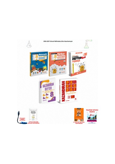 Çanta 8. Sınıf Lgs Tüm Dersler 164 5 Kitap Seti