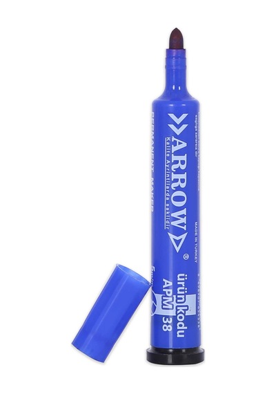 Hı-Text Yuvarlak Uçlu Mavi Koli Kalemi 12 Adet