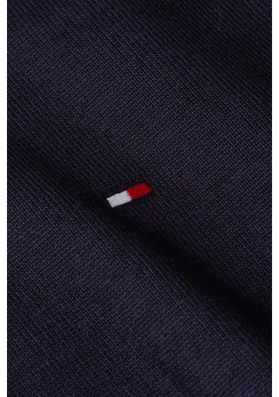 Tommy Hilfiger Erkek Yuvarlak Yaka Cotton Crew Neck Kazak - Lacivert Blue