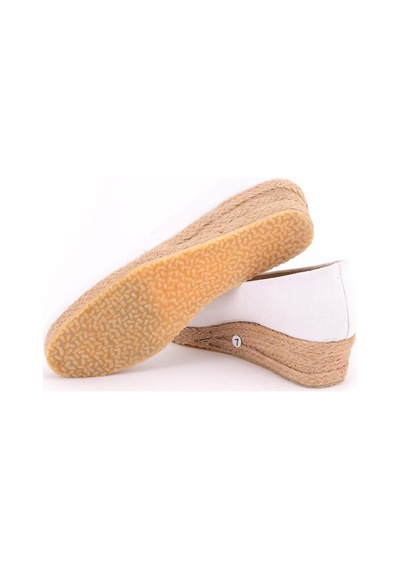 Star Tombis Beyaz Özel İmalat Elişi Günlük Rahat 3cm Anne Ayakkabısı Dolgu Topuklu Gova3cm-0087