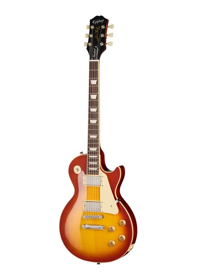 Epiphone Inspired By Gibson Les Paul Standard '50s Figured Elektro Gitar Washed Cherry Sunburst