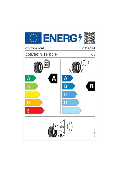Continental 205/60R16 92H Ecocontact 6 Yaz Lastiği - 2026