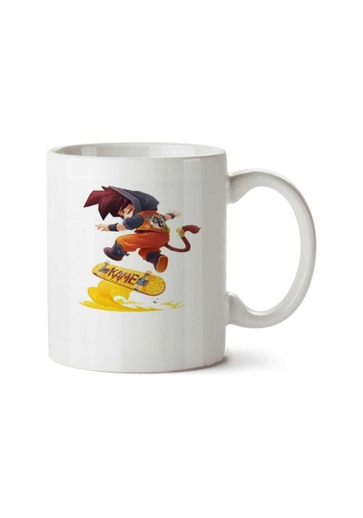 Goku Anime İki Tarafı Baskılı Kupa Bardak Çok Renkli
