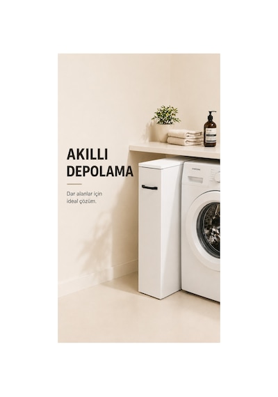 Çok Amaçlı Beyaz Kayar Raflı Dar Alan Dolabı Açılır Kapanır Fonksiyonel Organizer Ünitesi Beyaz Beyaz Çok Amaçlı Beyaz Kayar Raflı Dar Alan Dolabı Açılır Kapanır Fonksiyonel Organizer Ünitesi Beyaz Beyaz