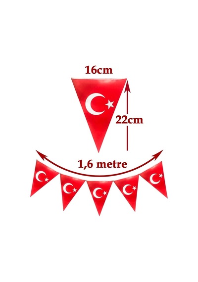 3lü Flama Set 23 Nisan Flama, Atatürk Baskılı, Türk Bayrağı Baskılı Bayrak Kağıt 19 Mayıs Süs