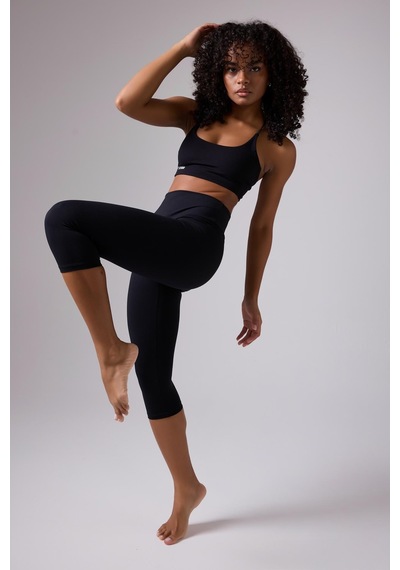 Hıghrıse Comfortflex Yüksek Bel Kapri Spor & Aktif Yaşam Taytı-2775 Siyah