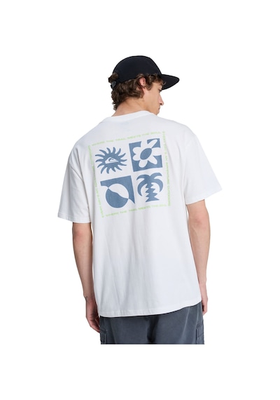 Evo Blossom Of Beyaz Bisiklet Yaka Normal Baskılı Erkek T-shirt White