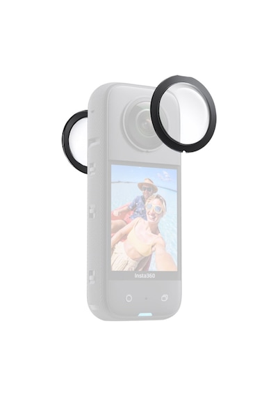 Insta360 X3 Aksiyon Kamera Uyumlu Lens Koruyucu Şeffaf