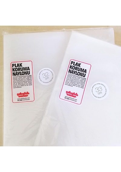 Lp 12" Plak Koruma Naylonu 33x33 Cm 25 Adet