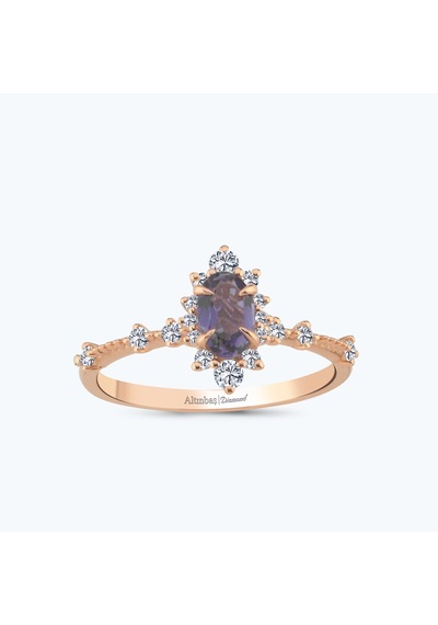 Altınbaş Pırlanta Topaz Oval Yüzük Pnf004pıo-14k