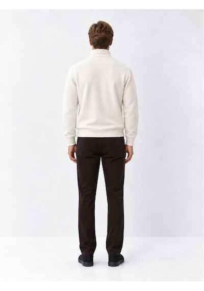Xint Ekru Pamuk Dokulu Regular Fit Sweatshirt 300290
