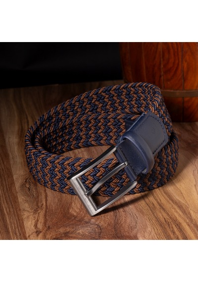 Pierre Cardin Multi Renk Örgü Erkek Kemer En 3,5 Cm Pc-1745 Kahverengi - Lacivert