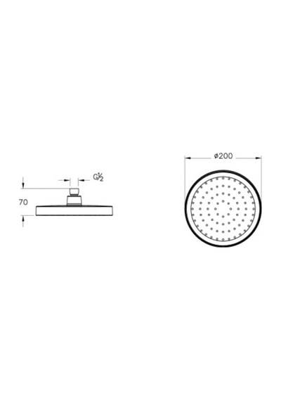 Artema Base R Duş Başlığı 1f,200 Ø Krom A45904