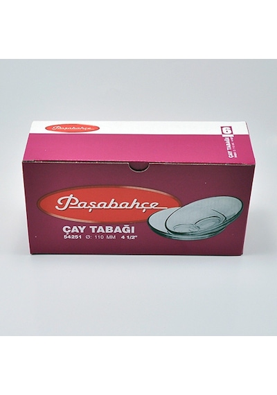 Paşabahçe Ajda 6 Adet Büyük Çay Tabağı 54251