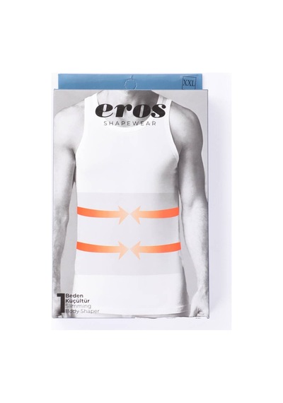 Eros Erkek Korse Atlet Beyaz
