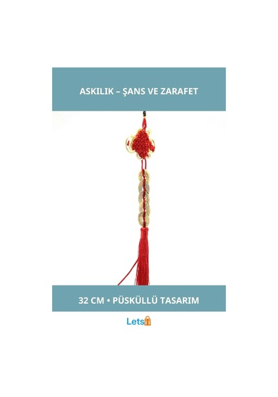 Şans Ve Bereket Metal Askılık 32 Cm Dekoratif Aksesuar 1 Adet