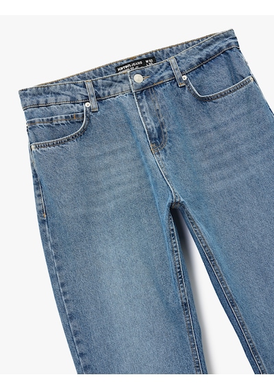 Koton Pamuklu Normal Bel Regular Fit Tapered Jean Pantolon - Joe Jean Orta İndigo 6wam40237nd İndigo Koton Pamuklu Normal Bel Regular Fit Tapered Jean Pantolon - Joe Jean Orta İndigo 6wam40237nd İndigo