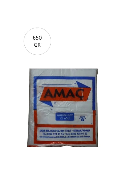 Şeffaf Hışır Atlet Poşet Küçük Boy 25x42 Cm 650 Gr 1 Paket-takriben 300 Adet