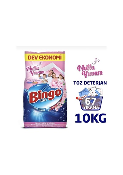 Matik 10 Kg Mutlu Yuvam Renkli Ve Beyazlar Toz Deterjan