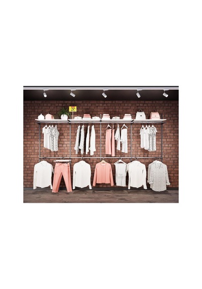 Mağaza Raf Sistemi, Askılık Sistemi, Butik Rafı, Mağaza Stand, Giyinme Odası-365 200 Çok Renkli
