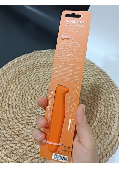 Sürmene 61004 Mutfak Bıçağı 9,50 Cm Turuncu Çok Renkli