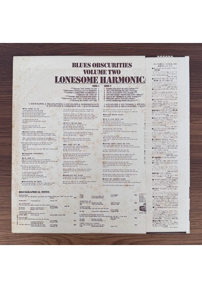 Blues Obscurities Volume Two Lonesome Harmonica