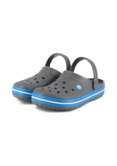Crocs Unisex Crocband Terlik Charcoal/Ocean Gri