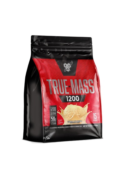 Bsn True Mass Weight Gainer Muscle Mass Gainer With Whey And Casein Protein For Post Workout 4,65 Kg