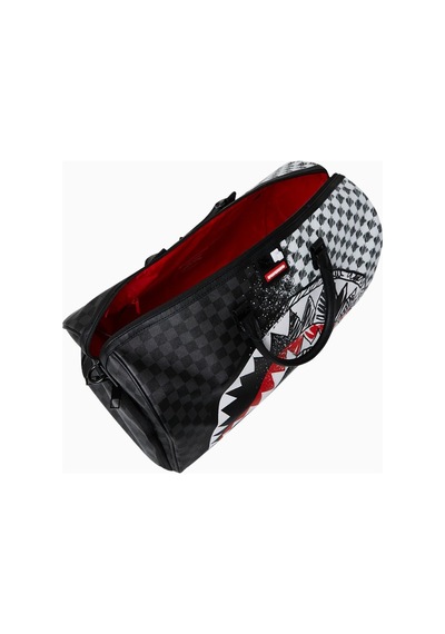 Sprayground Mix And Match Scribble Large Duffle, Şık Ve Geniş Seyahat Çantası, Sınırlı Üretim Sırt Çantası Siyah