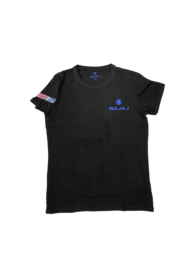 Bajaj Siyah Erkek T-Shirt % 100 Pamuk