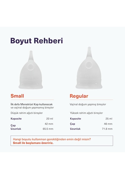 Irie Adet Kabı Regl Kabı Menstrüel Kap Menstrual Cup [[Regular Transparan]]