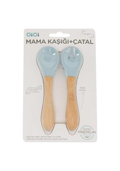 Mama Kaşığı + Çatal - Mineral Blue 6999