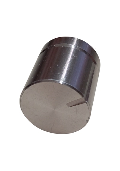10 Adet Alüminyum Ses Kontrol Gümüş Pot Başlığı 20x22mm 6mm D Tip Mile Uygun