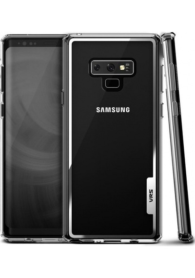 Vrs Design Galaxy Note 9 İle Uyumlu Crystal Chrome Kılıf Clear
