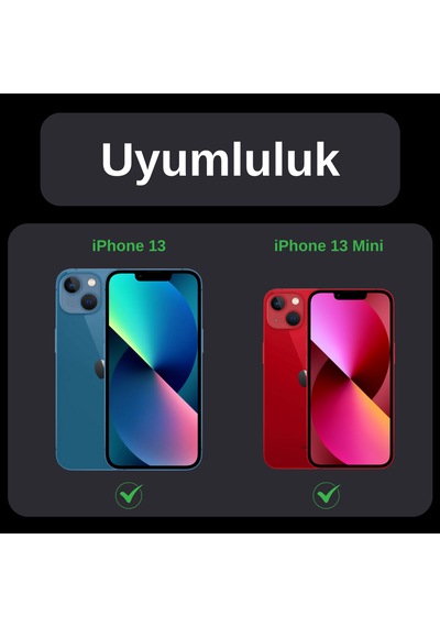 Safeus Safir Temperli Kamera Lens Koruyucu Apple Uyumlu iPhone 13 Ve Mini İle Mavi