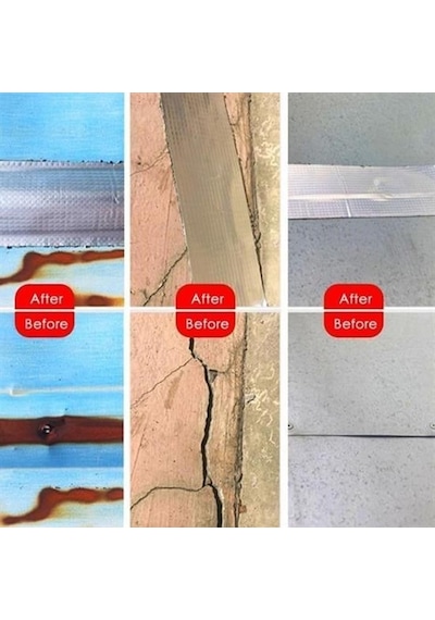 Lexroo 5cm X 5 Mt Yüksek Sıcaklık Dayanan Su Geçirmez Alüminyum Folyo Çamur Bant